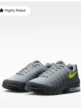Nike Grey & Volt Air Max Invigor Sneakers